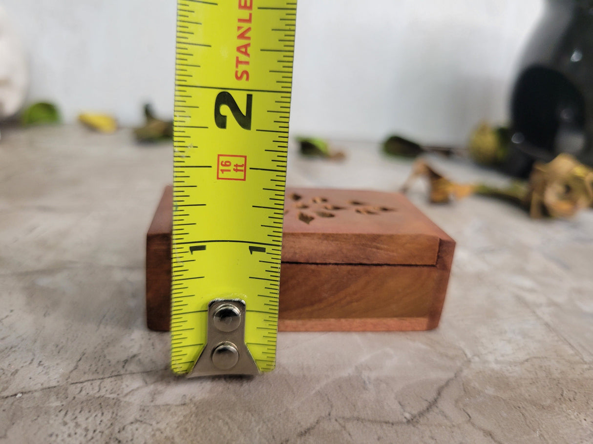 Tiny Woden Box, Wood Resin Storage Box, Wood Tiny Box, Altar Decor