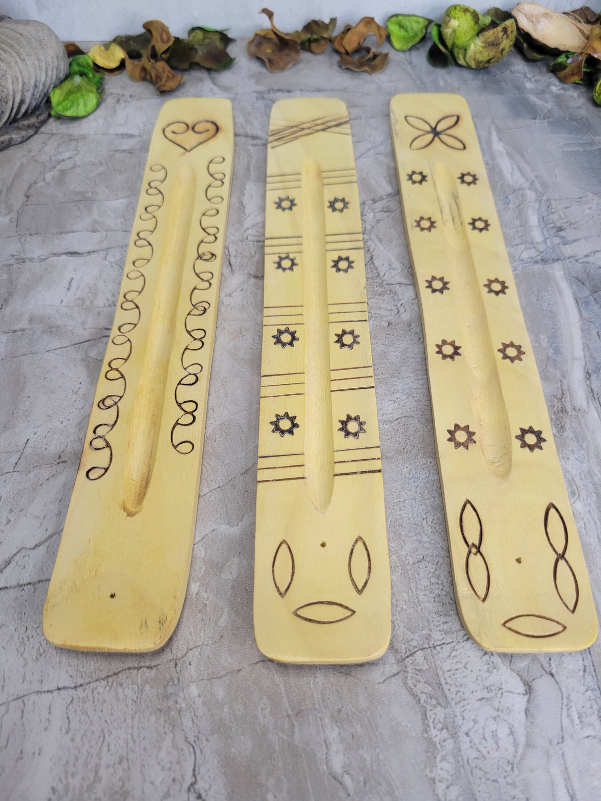 Incense Holder, Engraved Incense Holder Wood Incense Burner