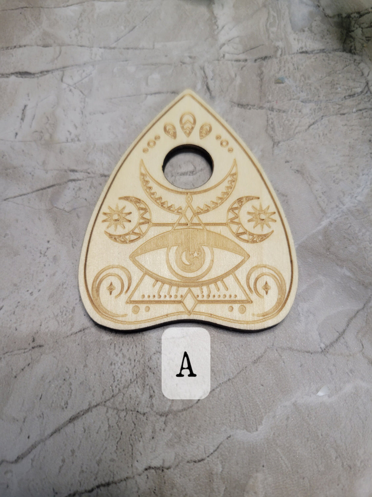 Planchette Sphere Holder, Crystal Holder, Altar Decorations, Witchy Wood Sphere Stands