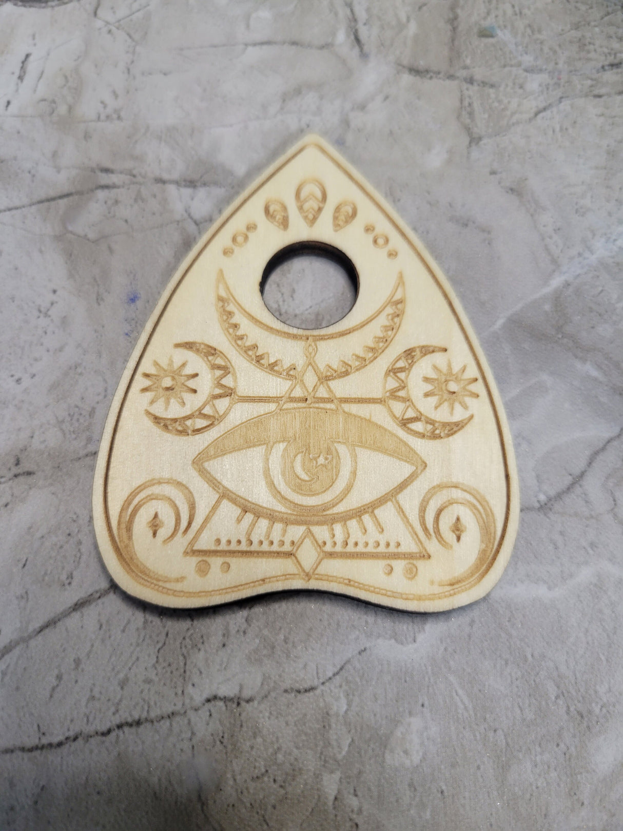 Planchette Sphere Holder, Crystal Holder, Altar Decorations, Witchy Wood Sphere Stands