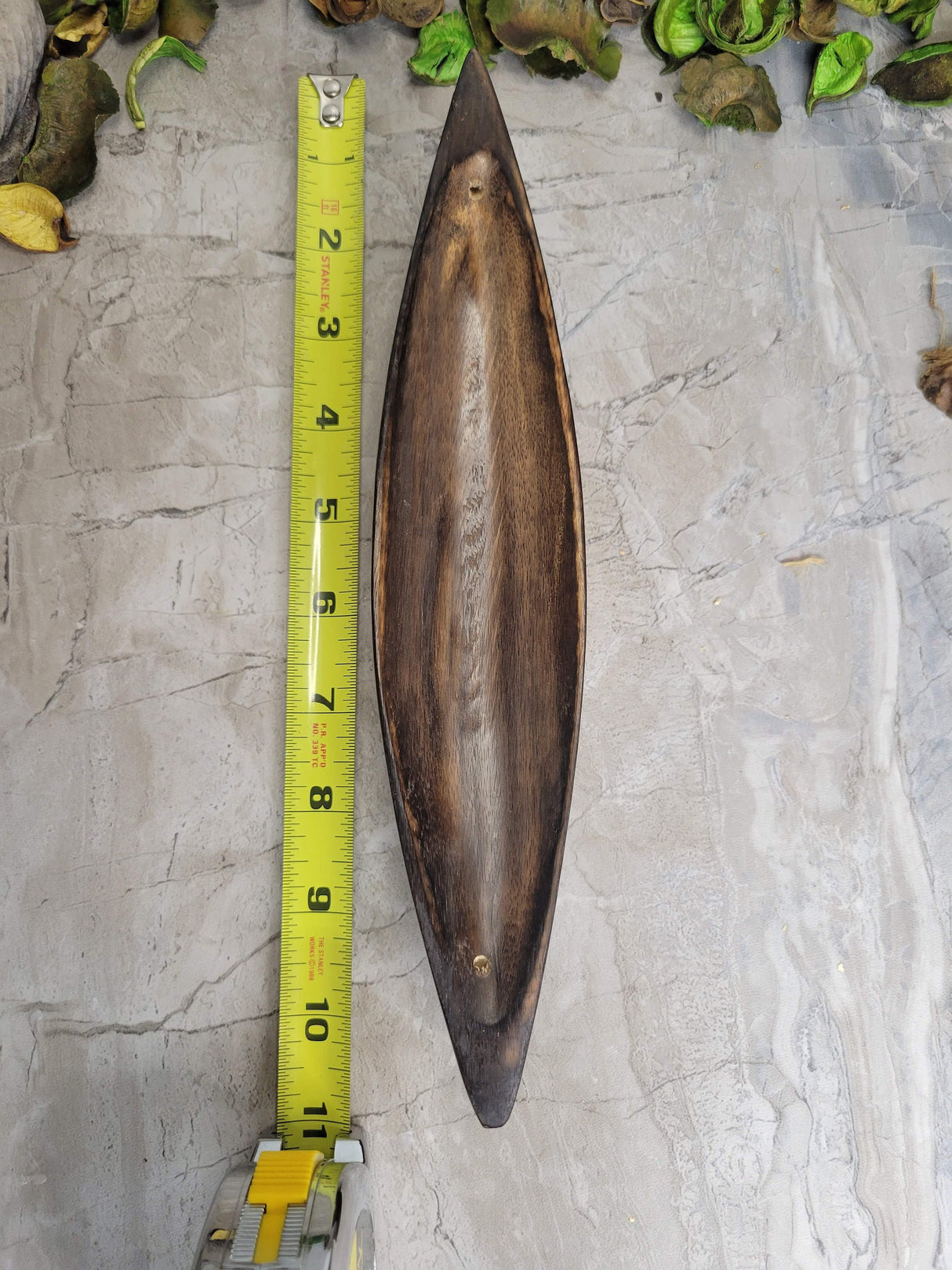 Canoe wood double incense Burner, Small Incense Holder, Wood holder