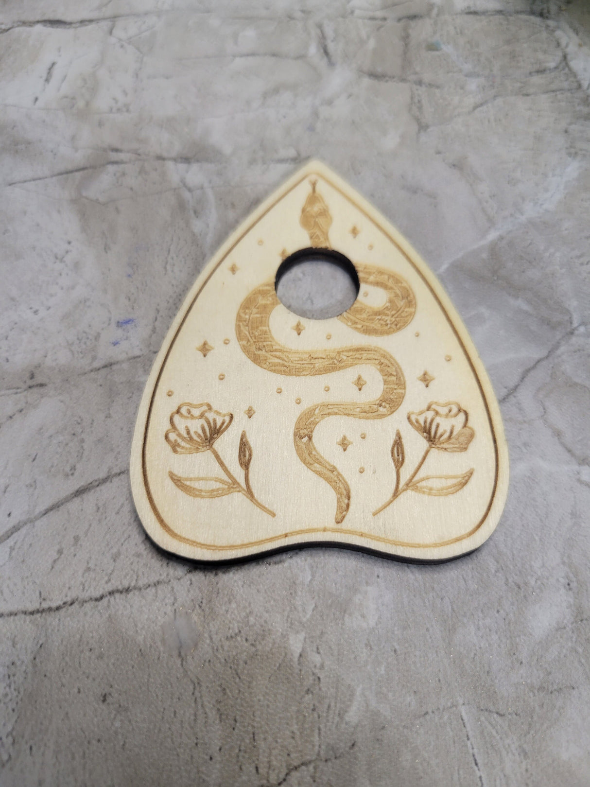 Planchette Sphere Holder, Crystal Holder, Altar Decorations, Witchy Wood Sphere Stands