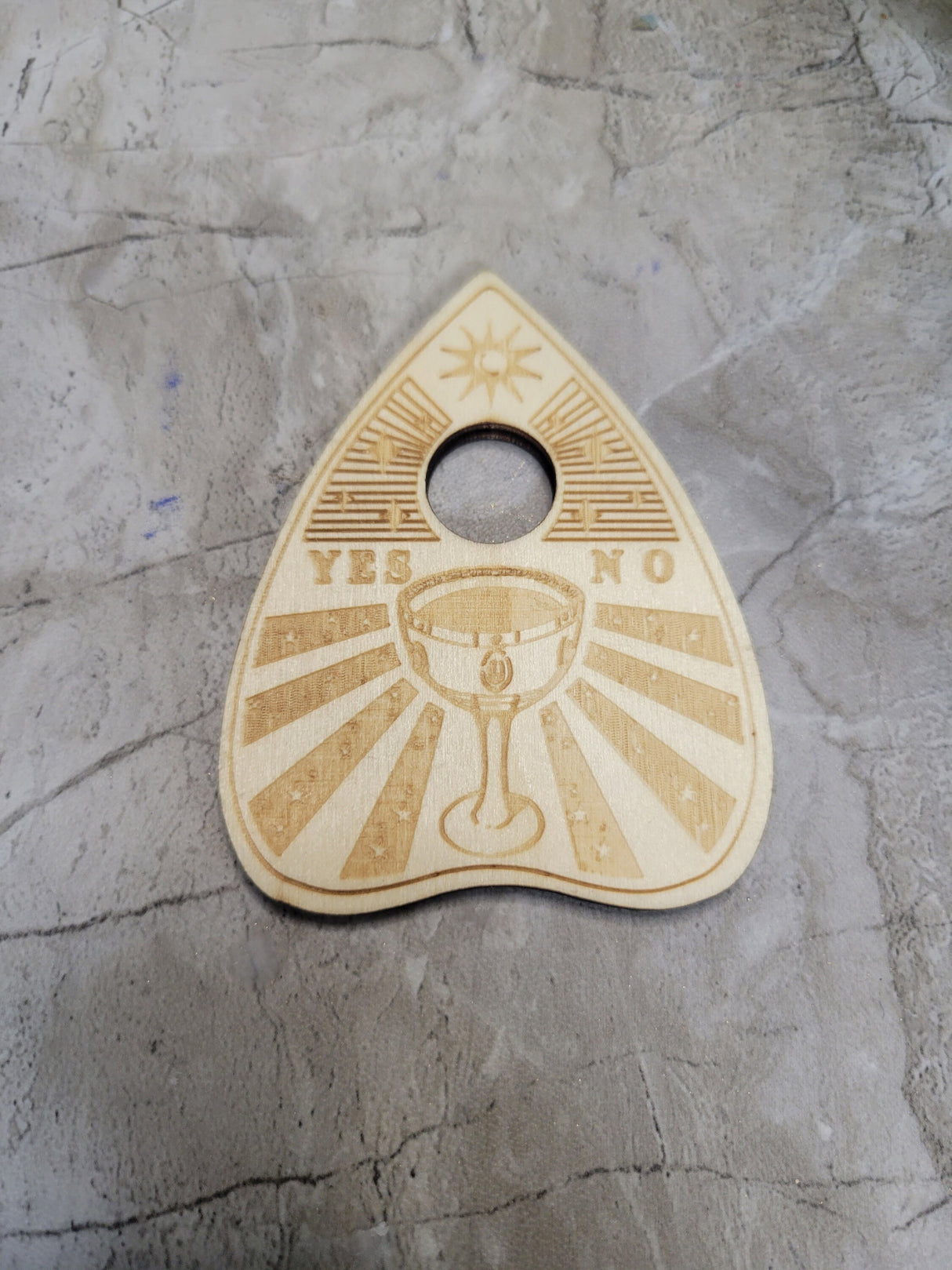 Planchette Sphere Holder, Crystal Holder, Altar Decorations, Witchy Wood Sphere Stands