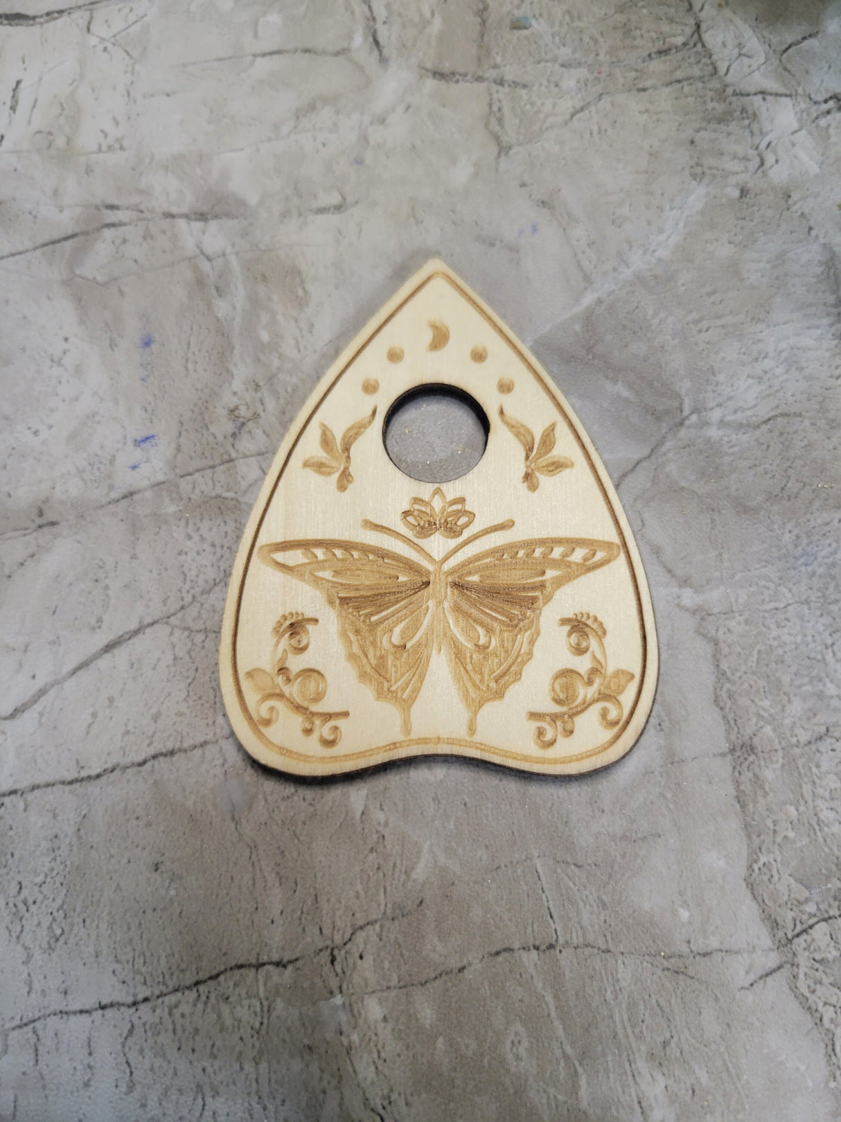 Planchette Sphere Holder, Crystal Holder, Altar Decorations, Witchy Wood Sphere Stands