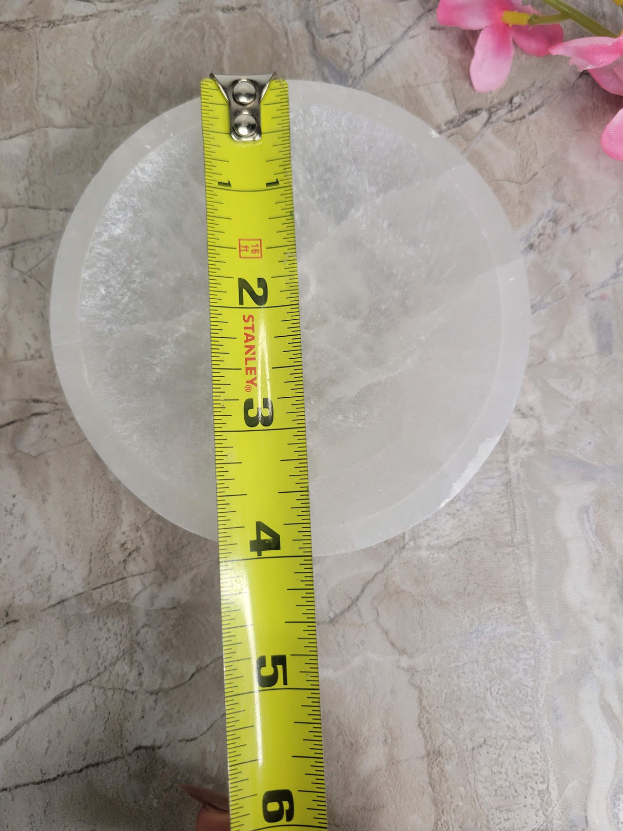 Handmade Carving Bowl White Selenite, Selenite Bowl