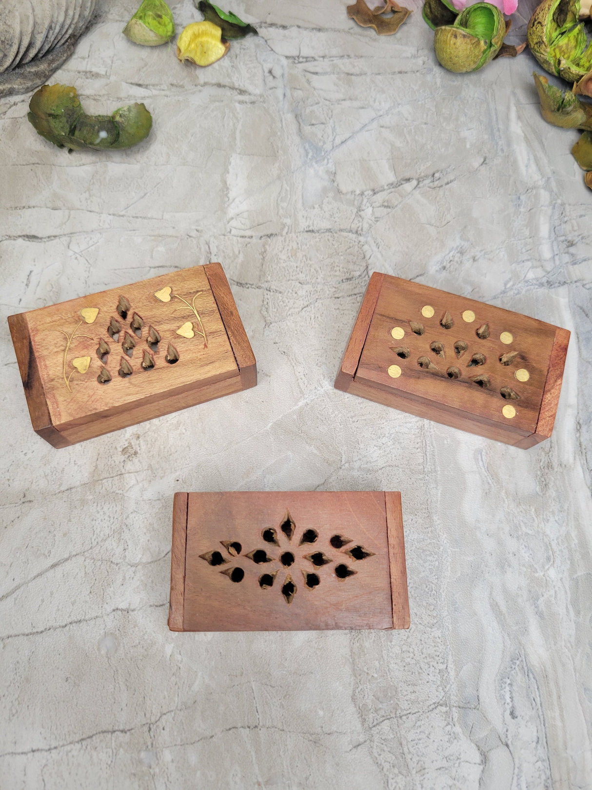 Tiny Woden Box, Wood Resin Storage Box, Wood Tiny Box, Altar Decor