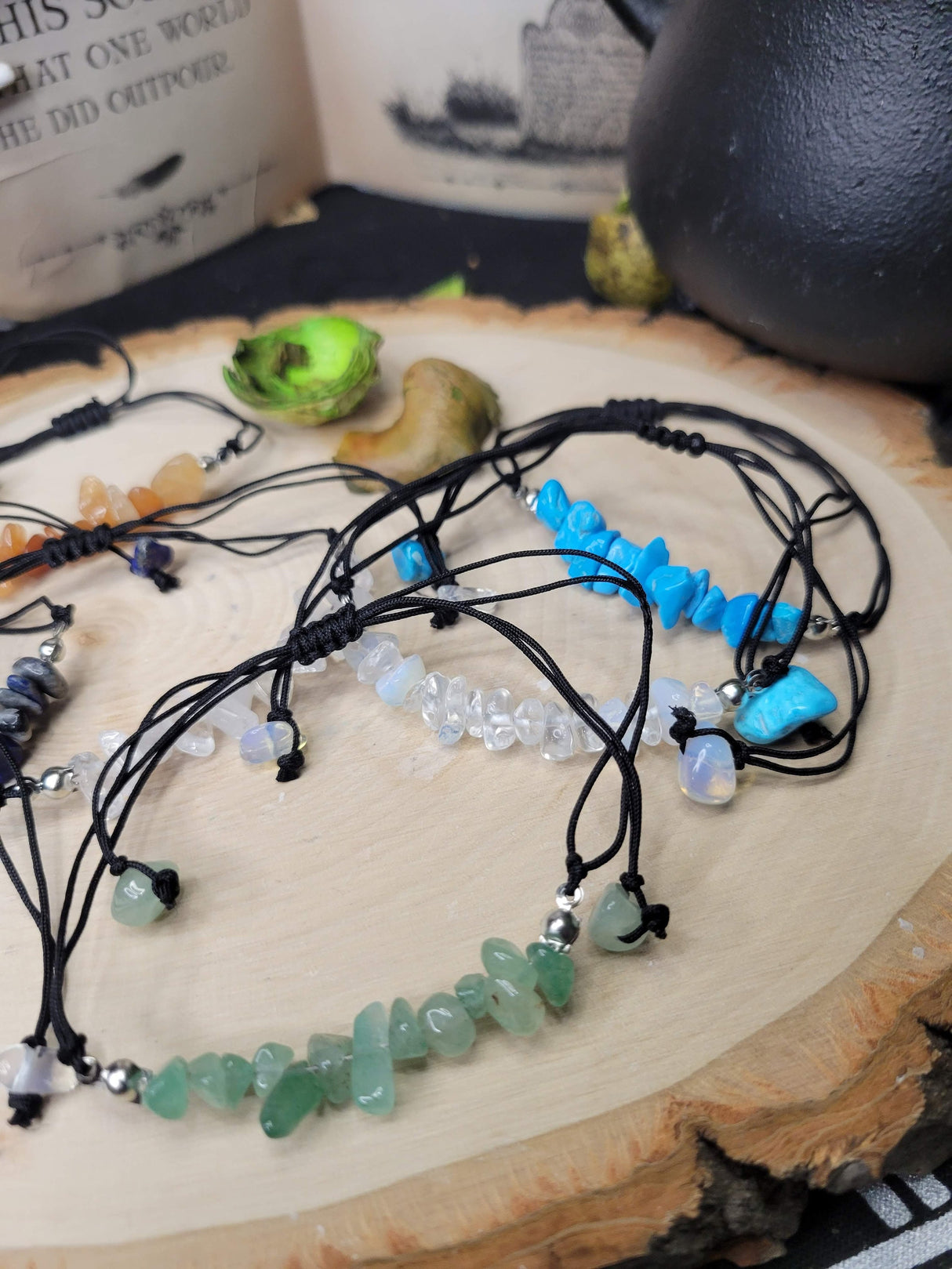 Gemstone adjustable bracelets Mixed Gemstones Gifts for her Handmade Bracelets