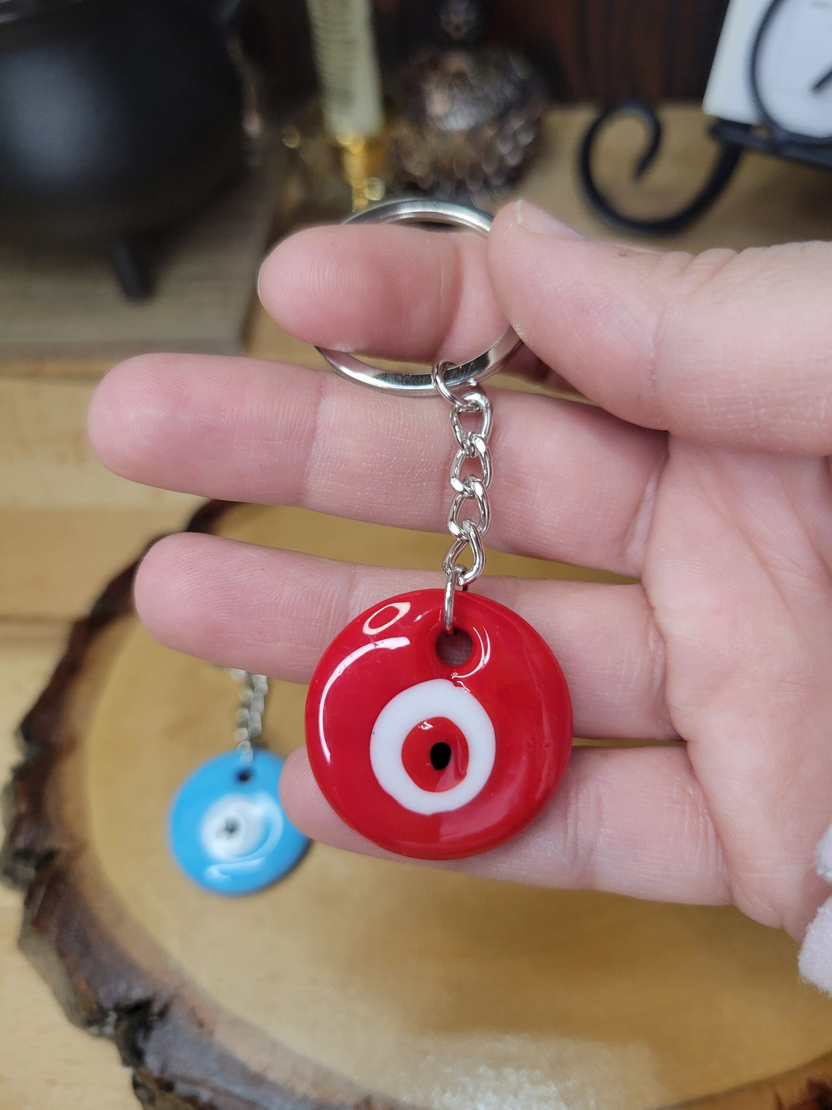 Evil Eye Keychain Colored Evil Eye Keychains, Handmade Keychain, Evil Eye Protection, Gift For Her