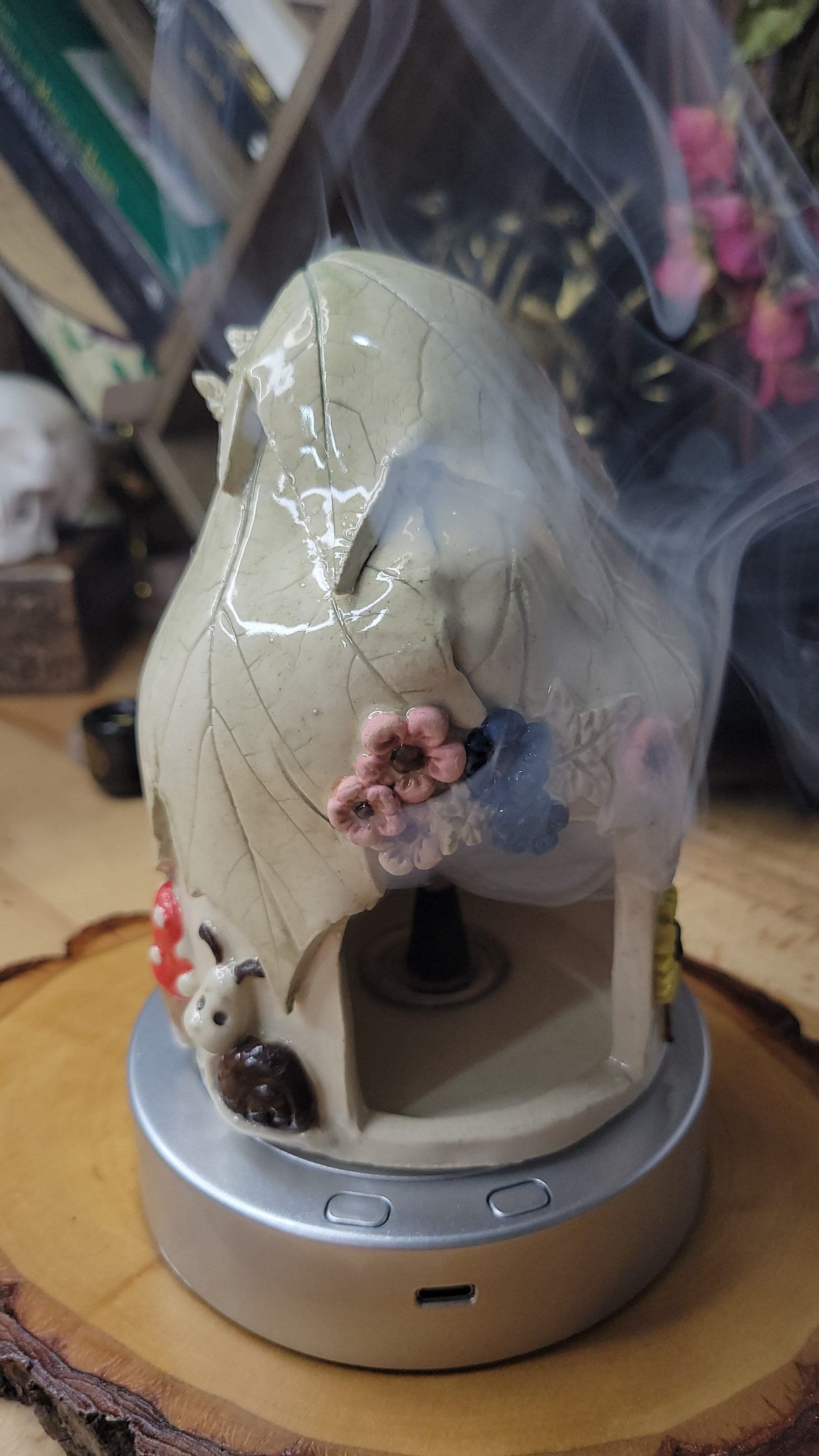 Ceramic Incense Holder, Incense small Ceramic house, gift for Her, altar decor