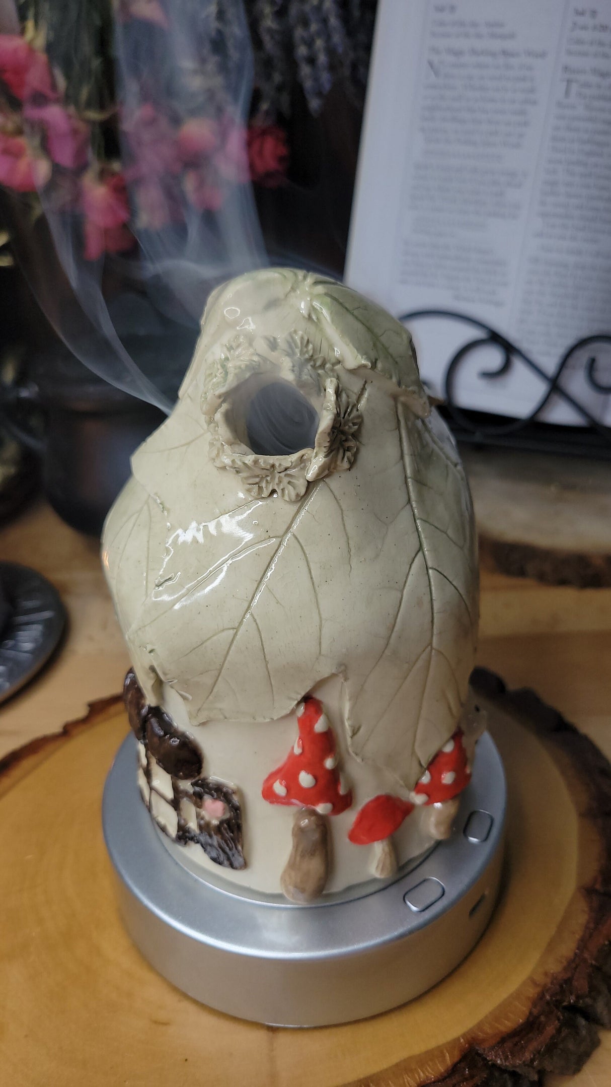 Ceramic Incense Holder, Incense small Ceramic house, gift for Her, altar decor