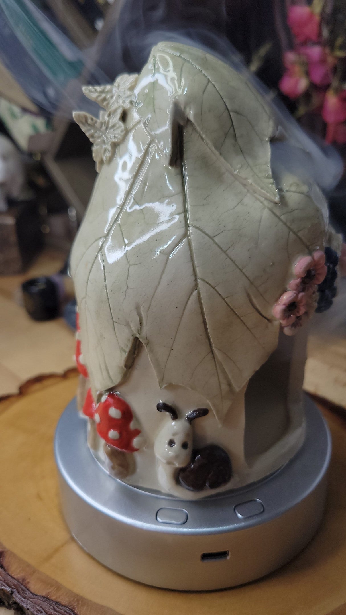 Ceramic Incense Holder, Incense small Ceramic house, gift for Her, altar decor