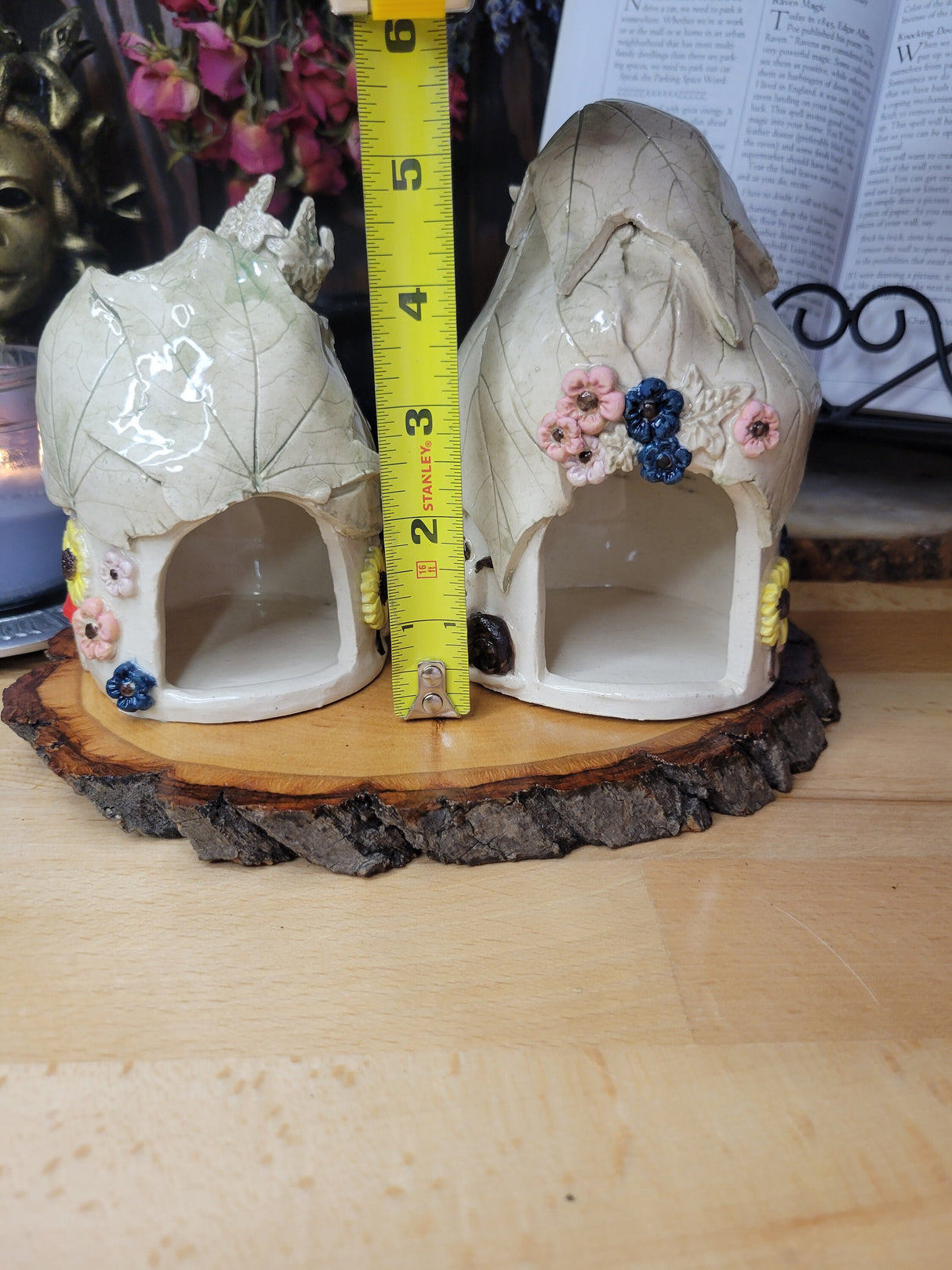 Ceramic Incense Holder, Incense small Ceramic house, gift for Her, altar decor