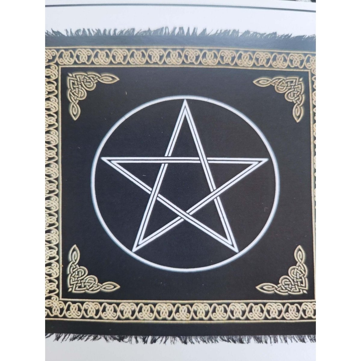Indian Cotton Tapestry Altar Cloth Pentacle 24" x 24 -