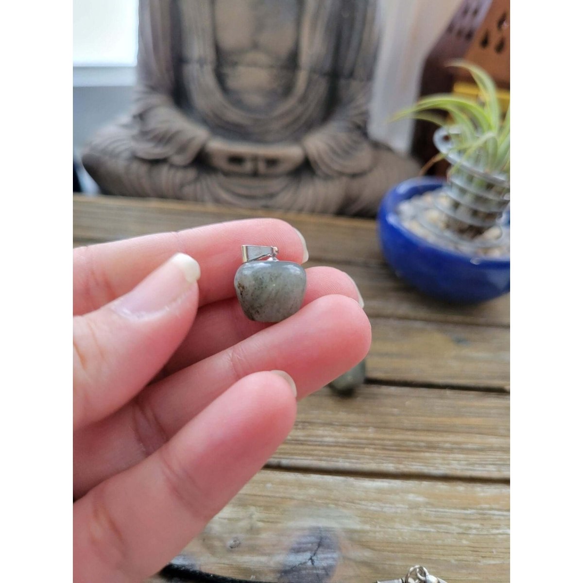 Labradorite Pendants, Apple Crystal Pendant, Crystal Healing Pendants -crystal pendant