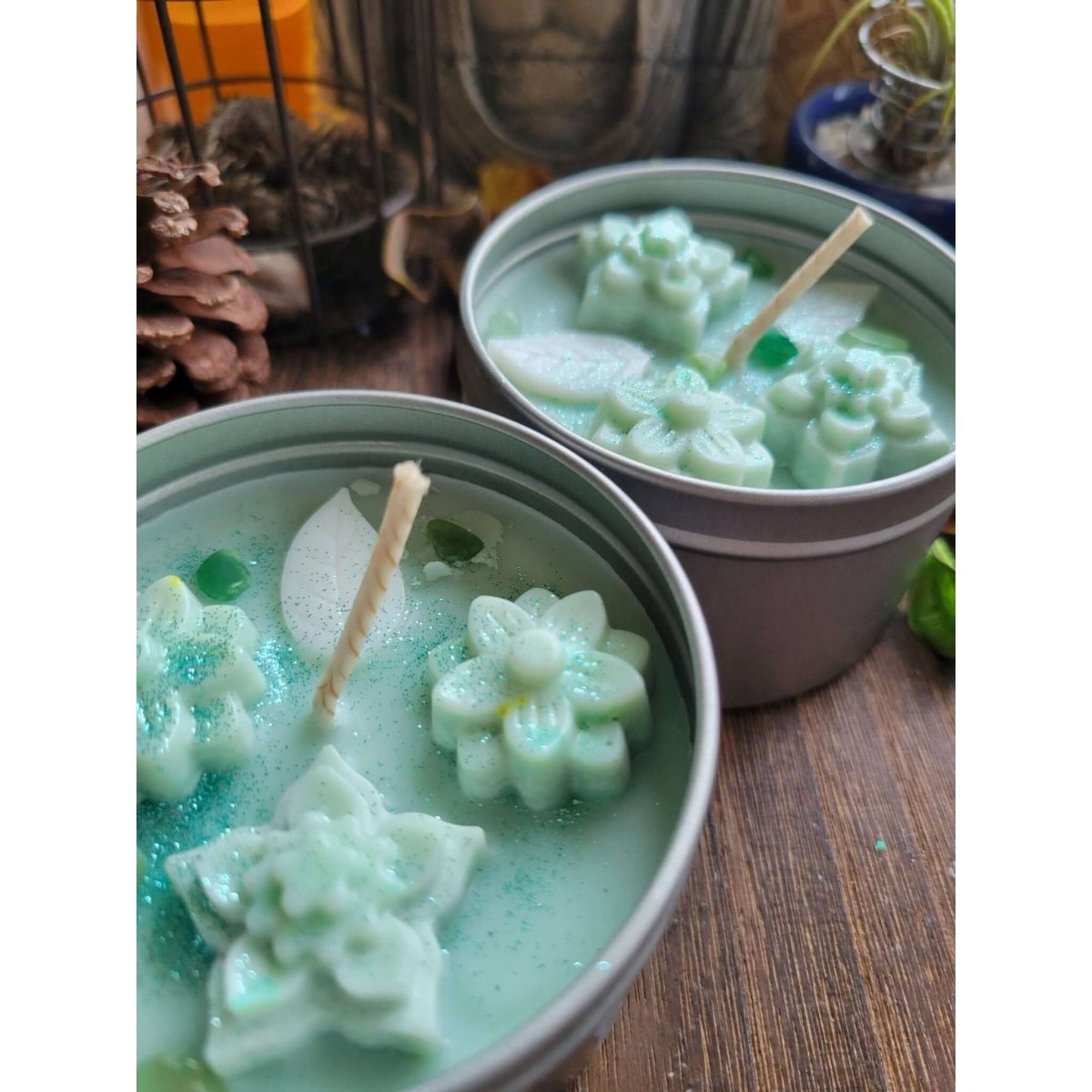 Lavender, Sage & Rosemary Soy Candles 8 oz ,Aromatherapy/Candle - Handmade Tin Jar -Candles