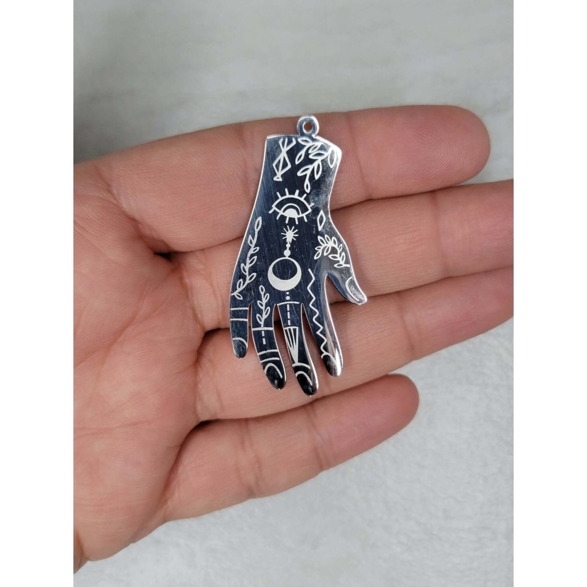 Magic Hand charms, Stainless Steel Charms, jewelry making -Charms & Pendants