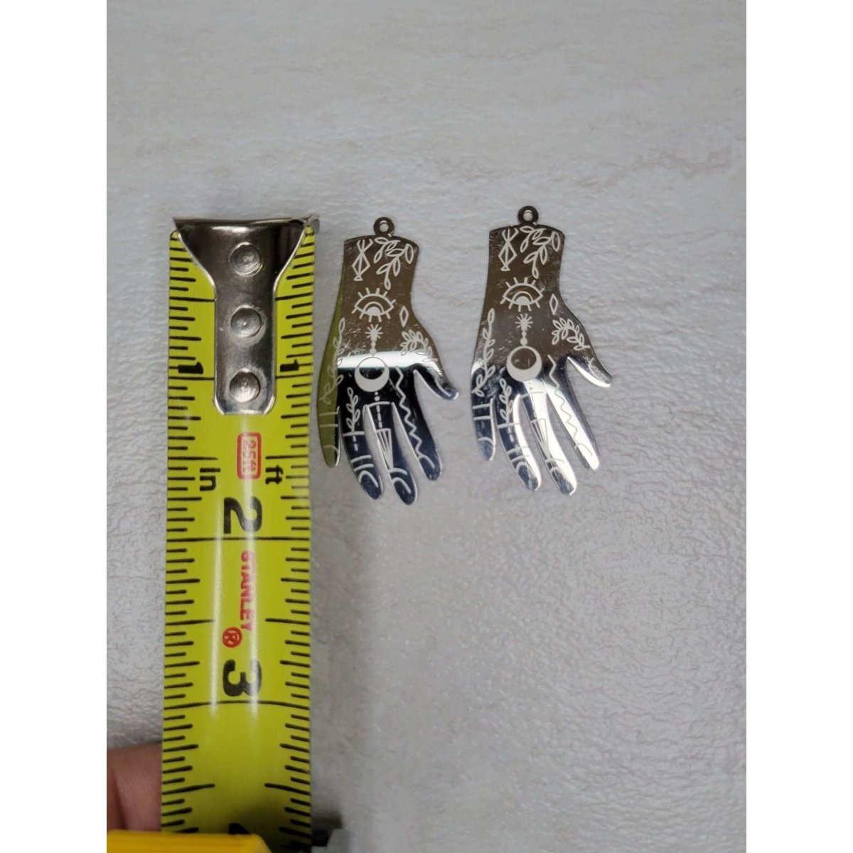 Magic Hand charms, Stainless Steel Charms, jewelry making -Charms & Pendants