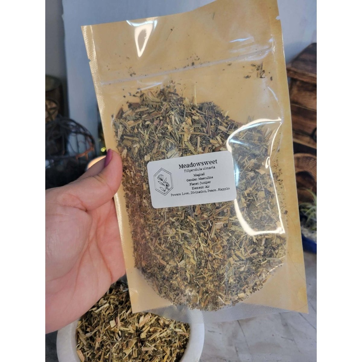 Meadowsweet, Cut & Sifted 1oz/ Dried Herbs -Herbs & Spices