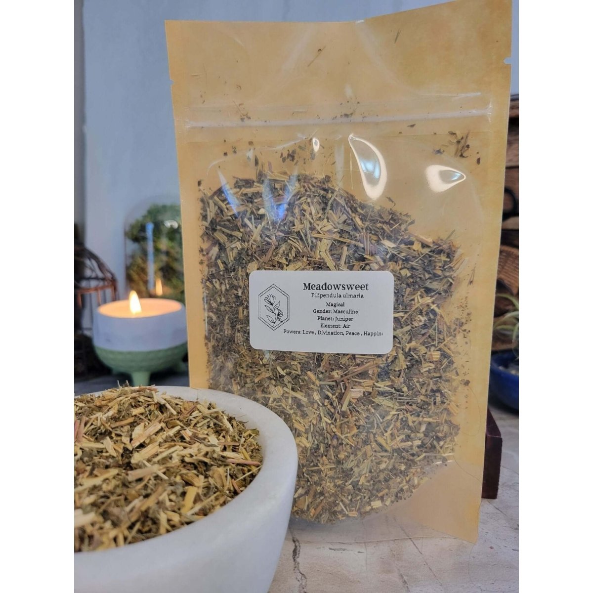 Meadowsweet, Cut & Sifted 1oz/ Dried Herbs -Herbs & Spices