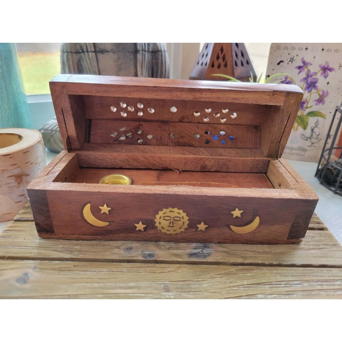 Mini Coffin Incense Burner /Coffin style/ Cone Burner / Celestial Burner -