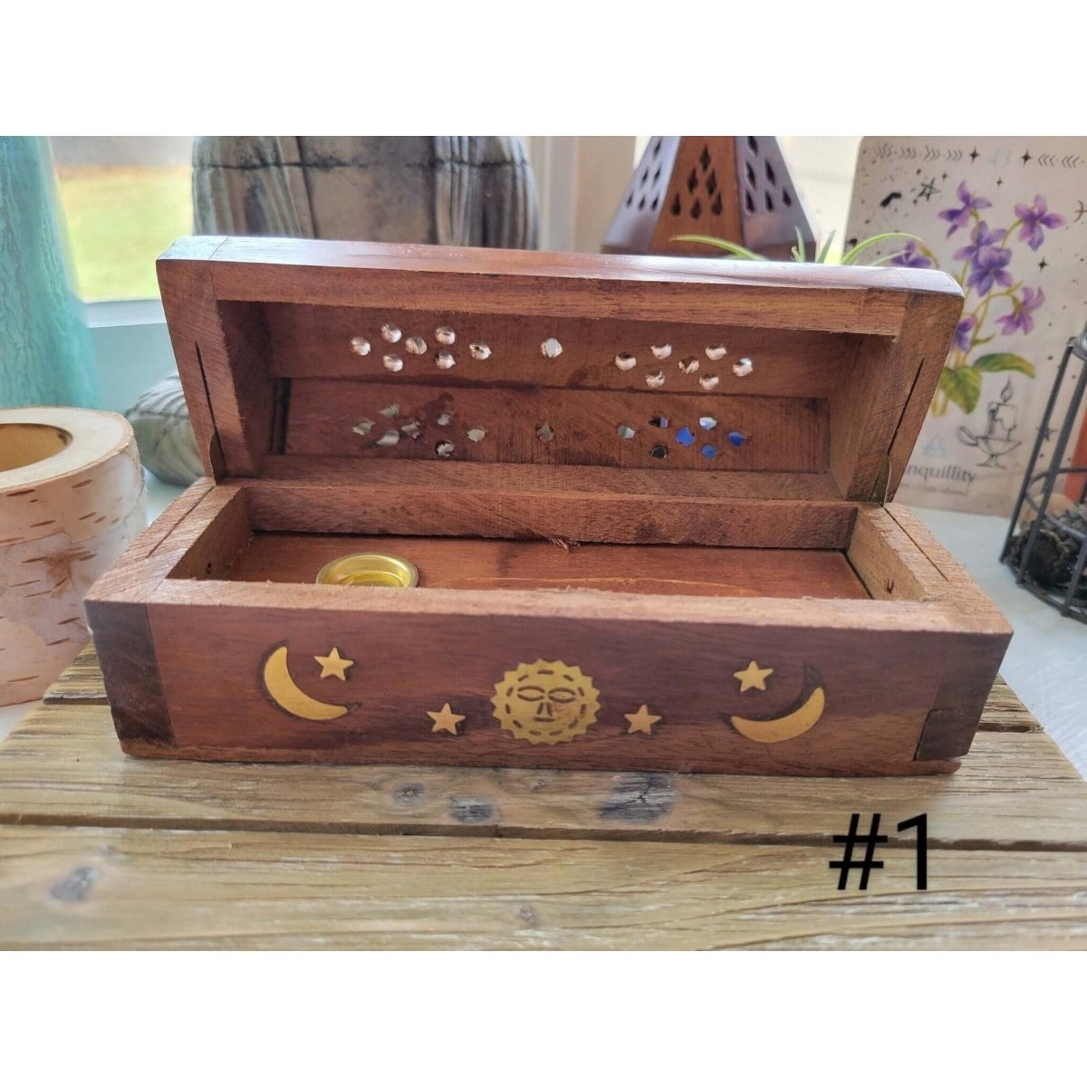 Mini Coffin Incense Burner /Coffin style/ Cone Burner / Celestial Burner -