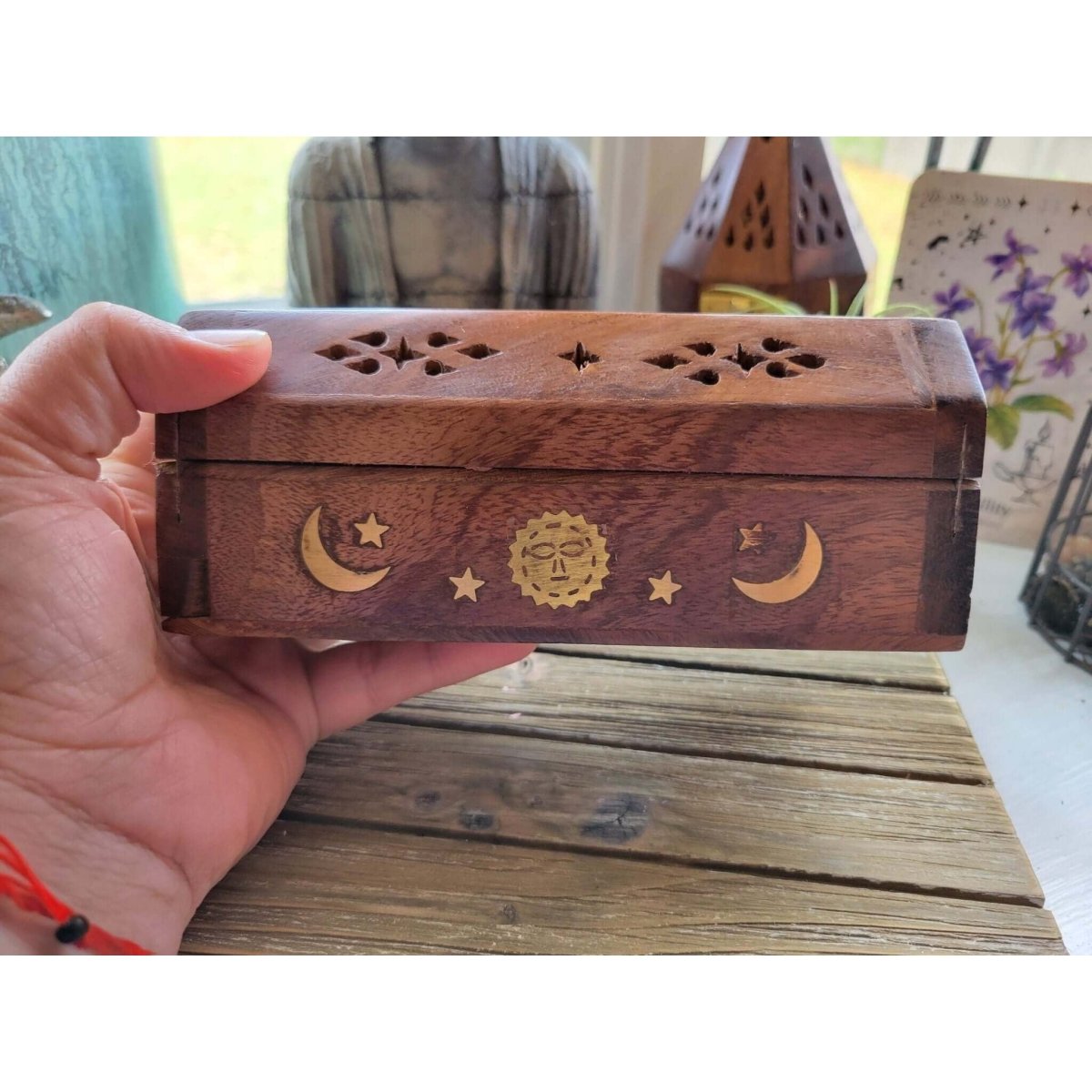 Mini Coffin Incense Burner /Coffin style/ Cone Burner / Celestial Burner -