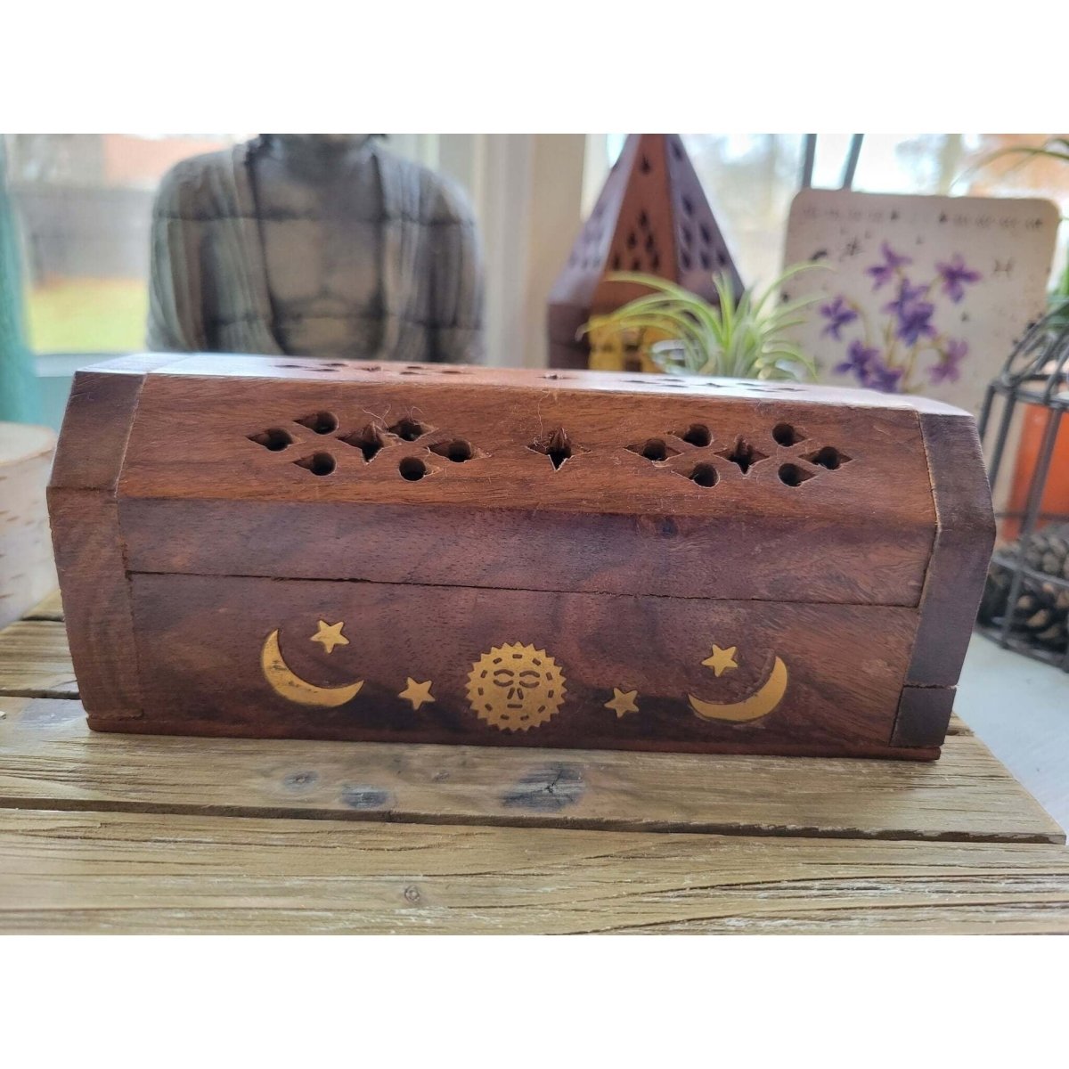 Mini Coffin Incense Burner /Coffin style/ Cone Burner / Celestial Burner -