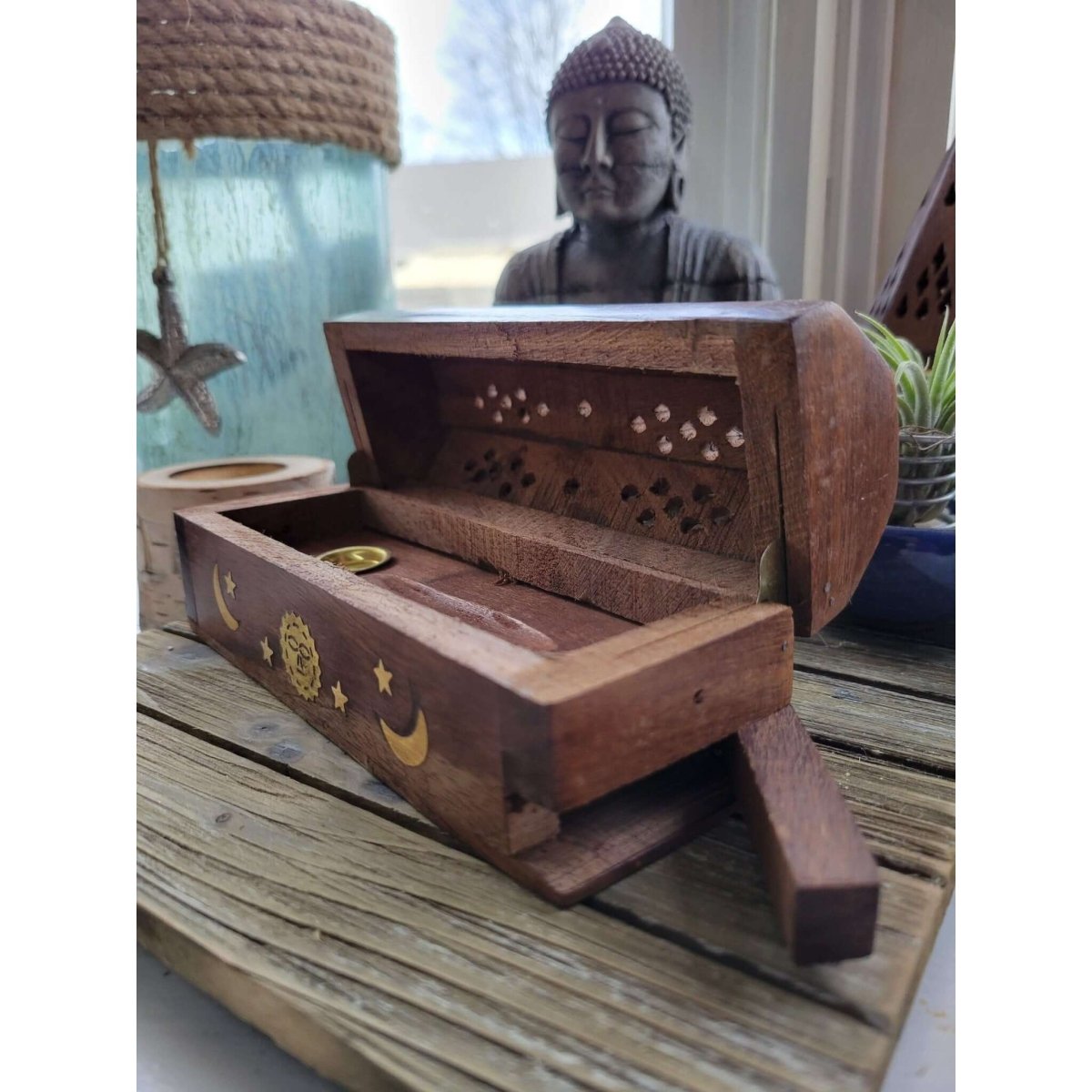 Mini Coffin Incense Burner /Coffin style/ Cone Burner / Celestial Burner -