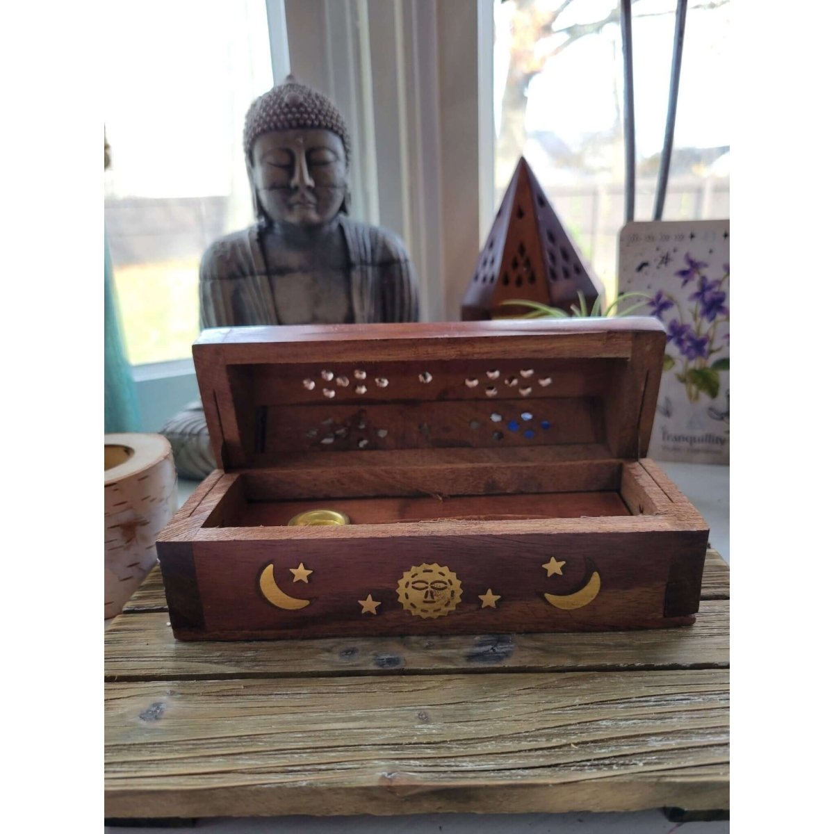 Mini Coffin Incense Burner /Coffin style/ Cone Burner / Celestial Burner -