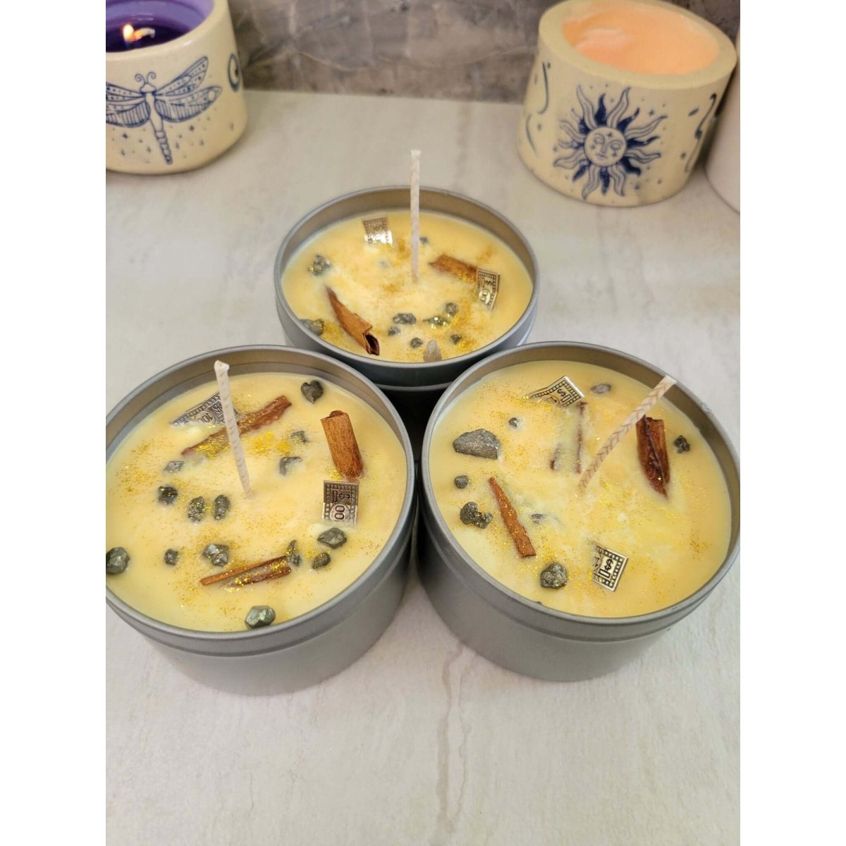 Money Drawing Abundance Attraction Intention Candle 8 oz -Candles