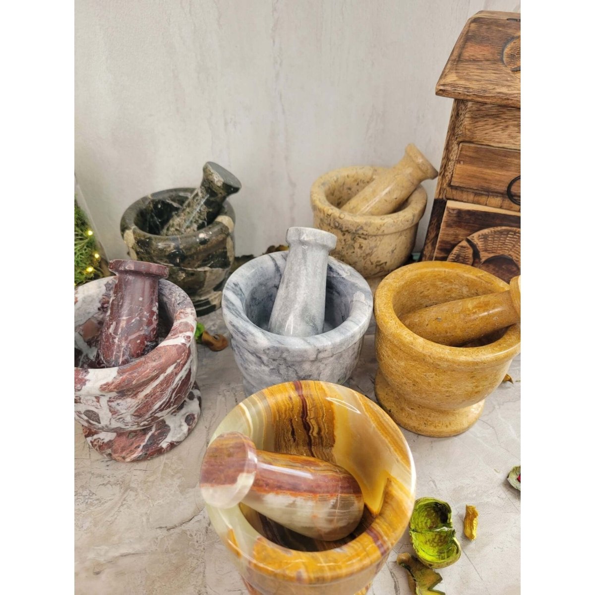 Mortar and Pestle Set, Apothecary Set -Mortars & Pestles