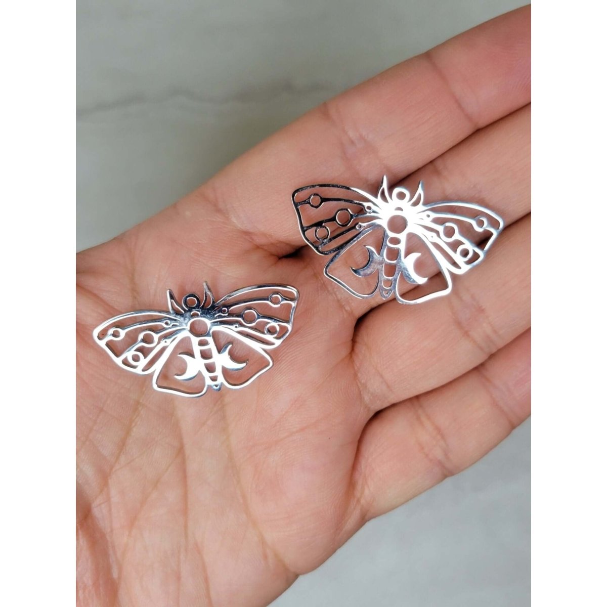 Moth Charm, Moon Moth Charm, Jewelry Making -Charms & Pendants