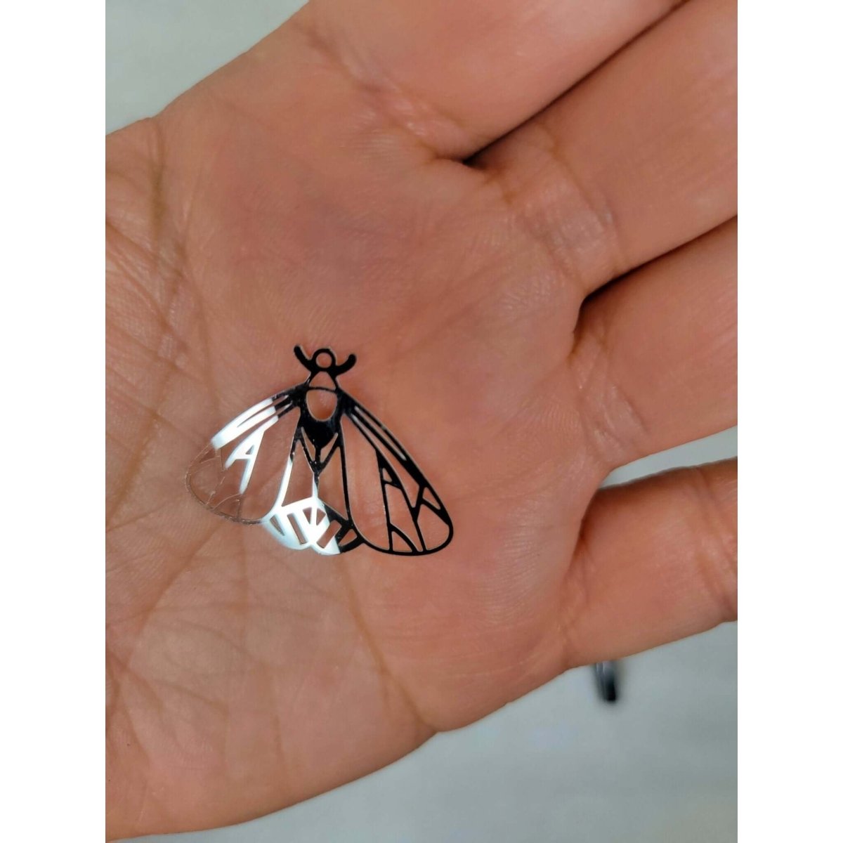 Moth Charm Stainless Steel Jewelry Moth -Charms & Pendants