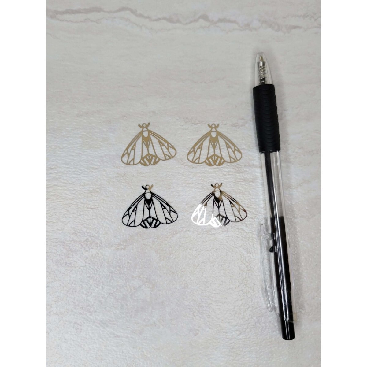 Moth Charm Stainless Steel Jewelry Moth -Charms & Pendants