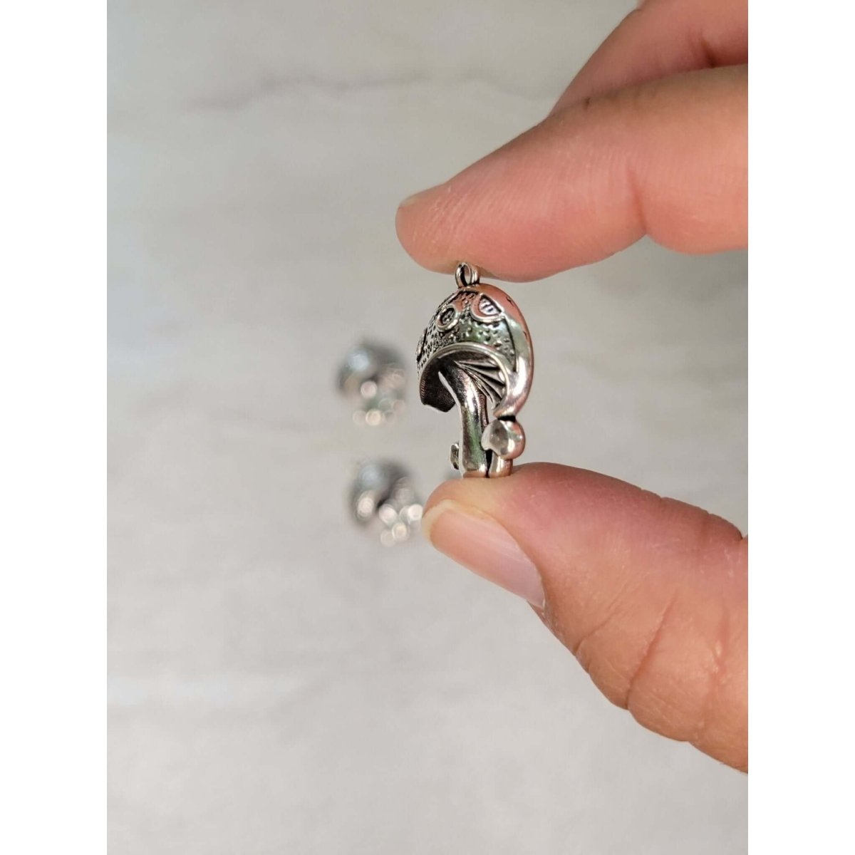 Mushroom Silver Charm , Mushroom Pendants Witchy Charms -Charms & Pendants