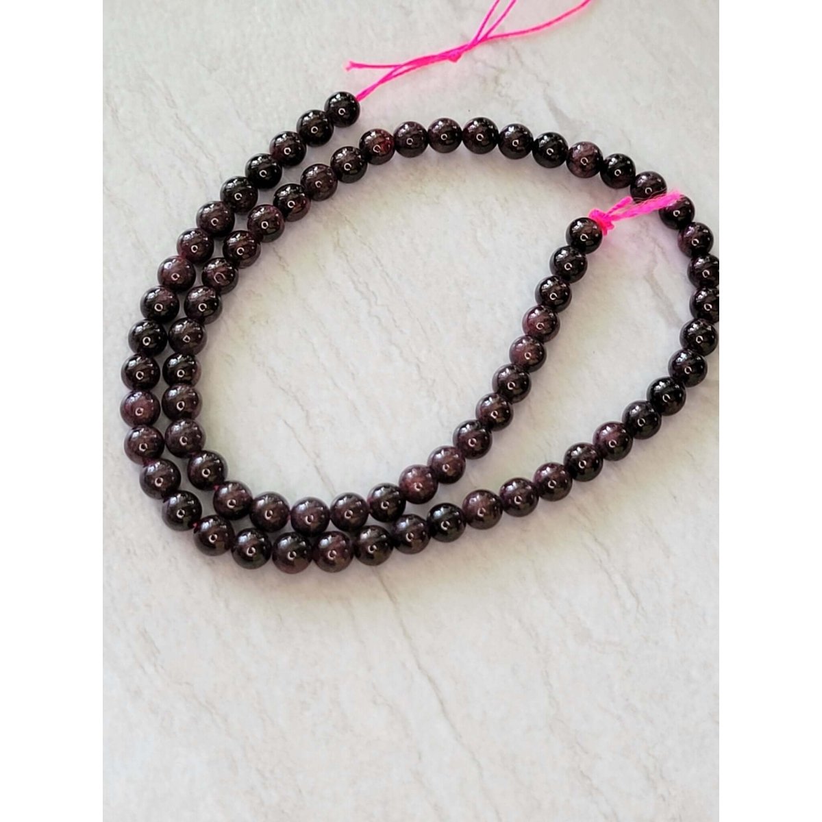 Natural Garnet Beads Strands, Round -Jewelry Making Kits