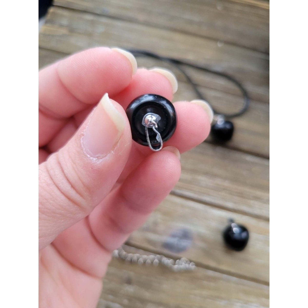 Natural Obsidian Pendants, Apple Crystal Pendant, Crystal Healing Pendants -crystal pendant