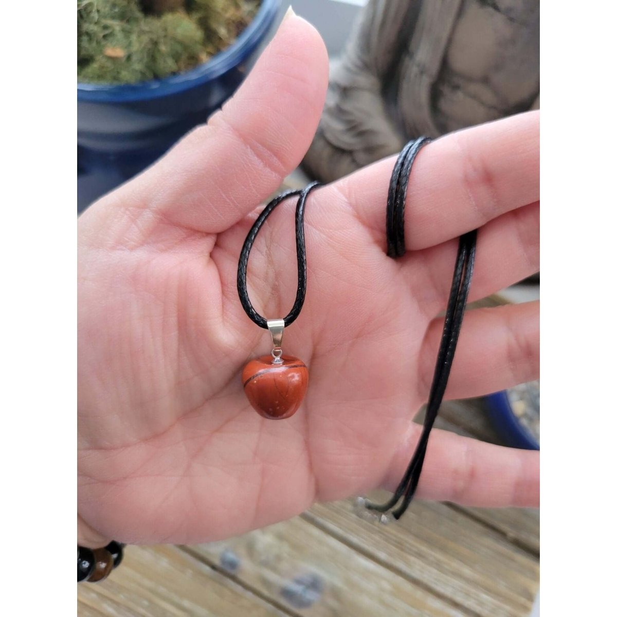 Natural red Jasper Pendants, Apple Crystal Pendant, Crystal Healing Pendants -crystal pendant