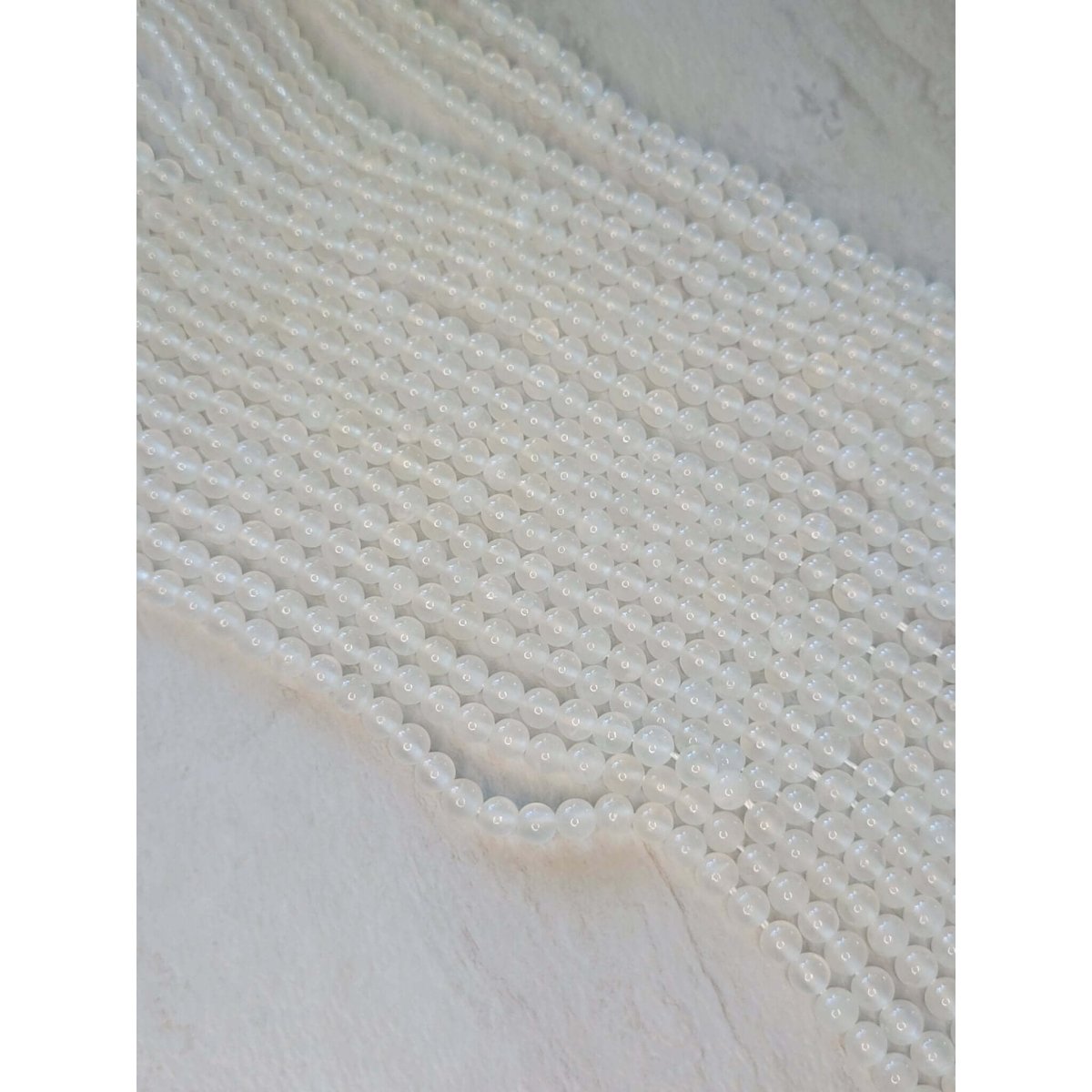 Natural Selenite Beads Strands, Selenite Beads -Jewelry Making Kits