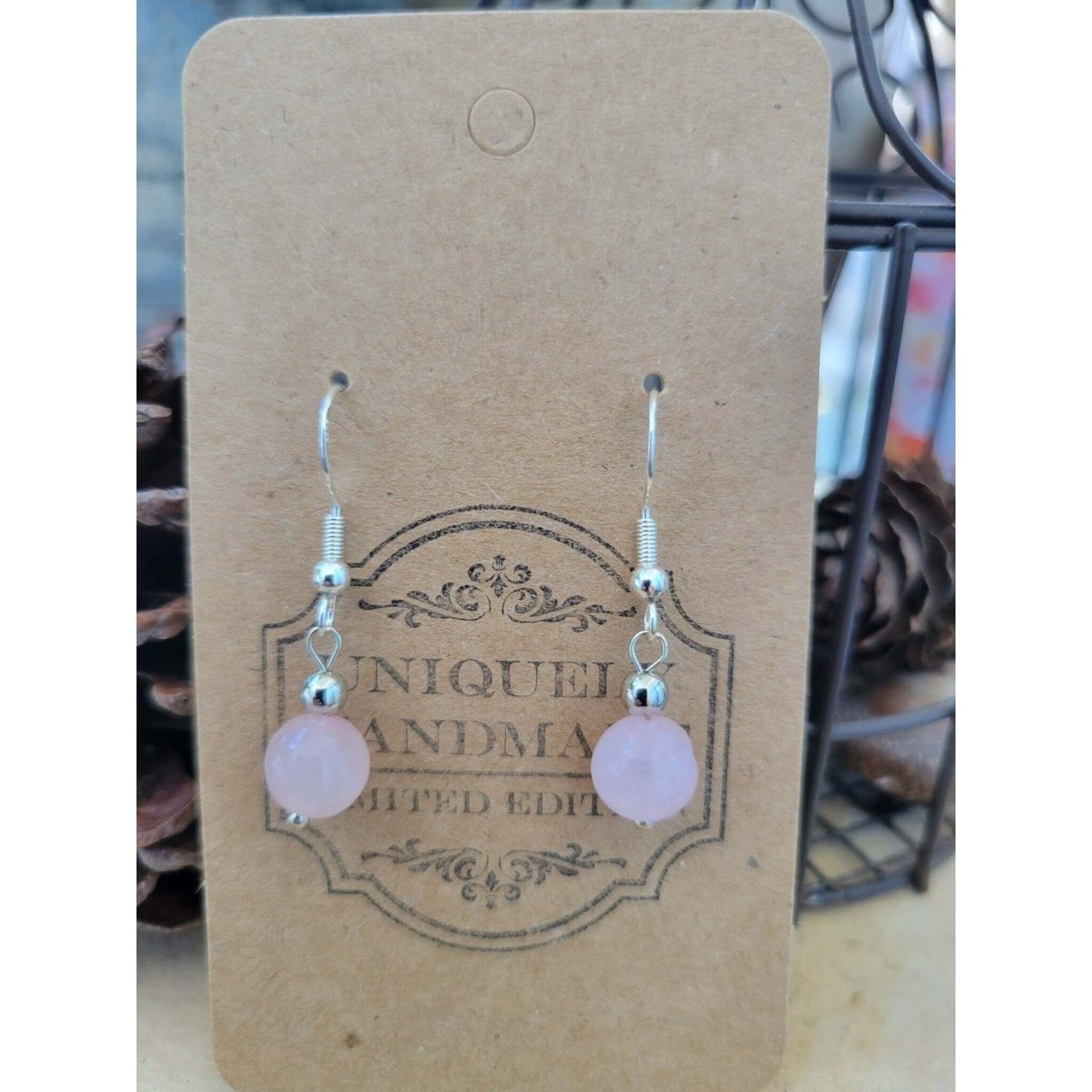 New Crystal Earrings ! Drop Earrings Beads, Healing Gemstones Jewelry -