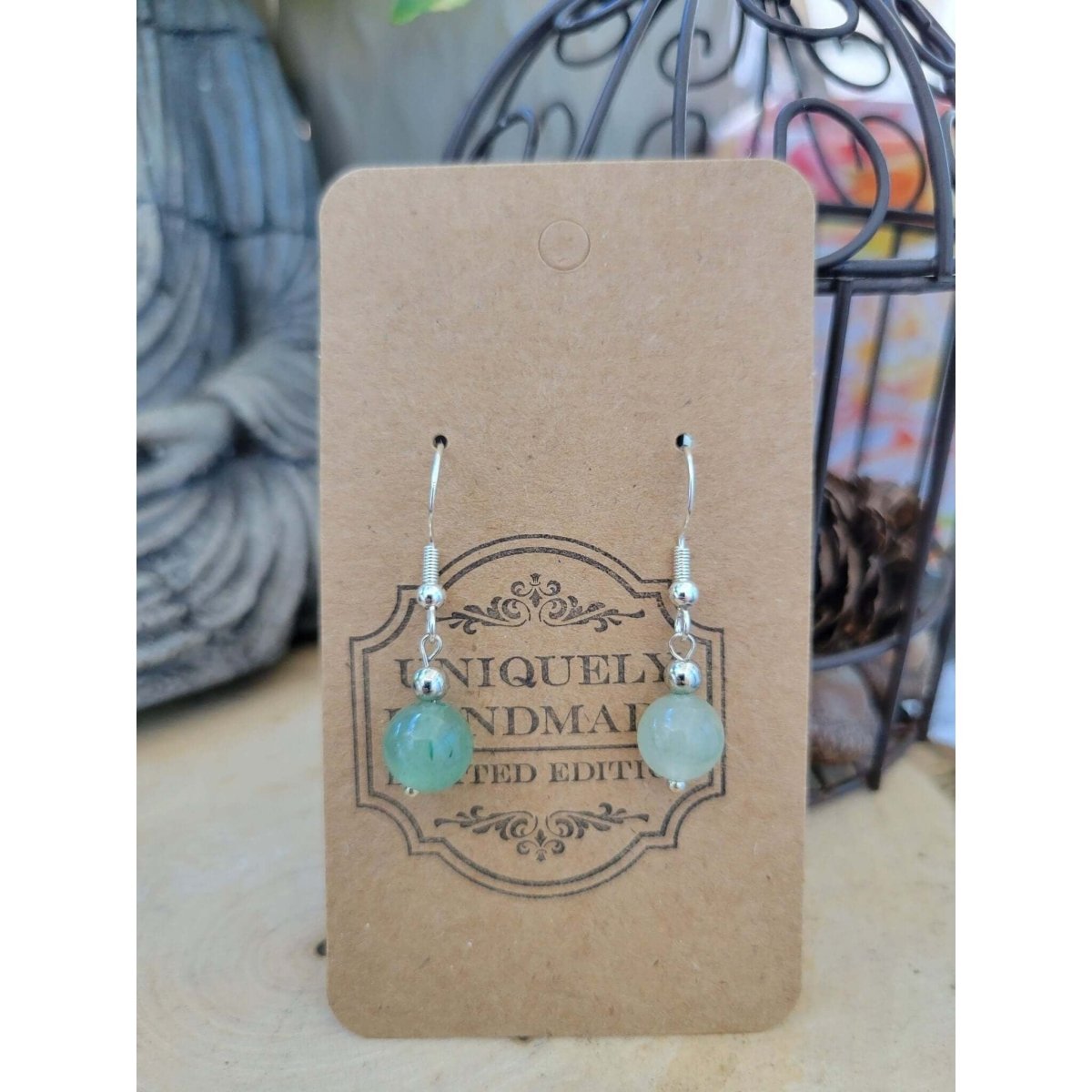New Crystal Earrings ! Drop Earrings Beads, Healing Gemstones Jewelry -