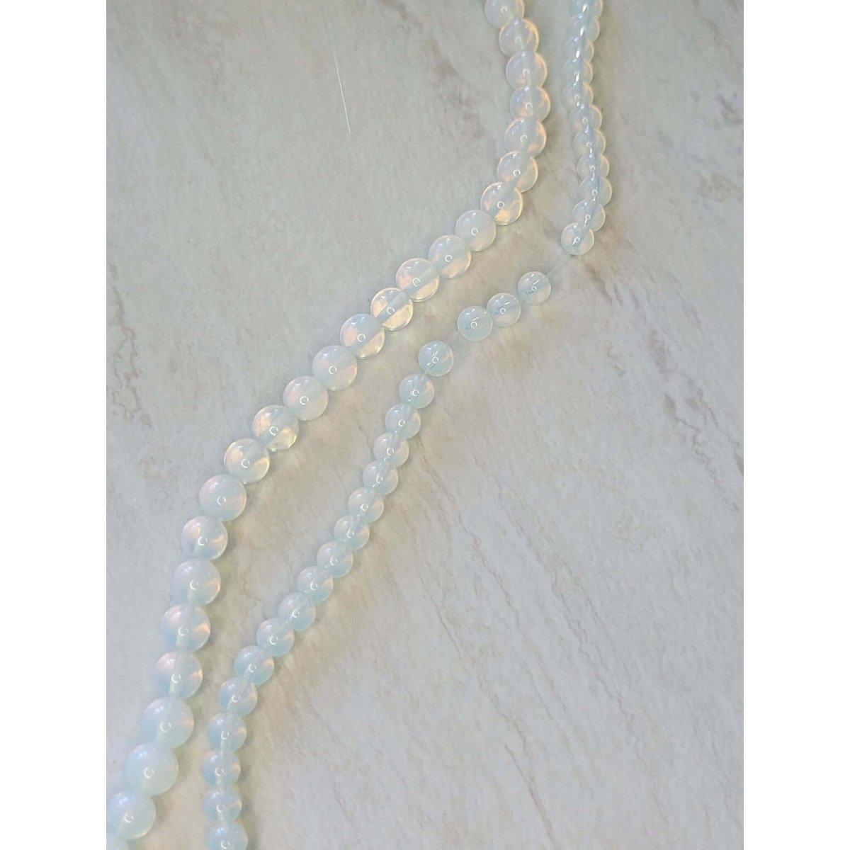 Opalite Round Beads 6mm 8mm 15.5" Strand -Jewelry Making Kits