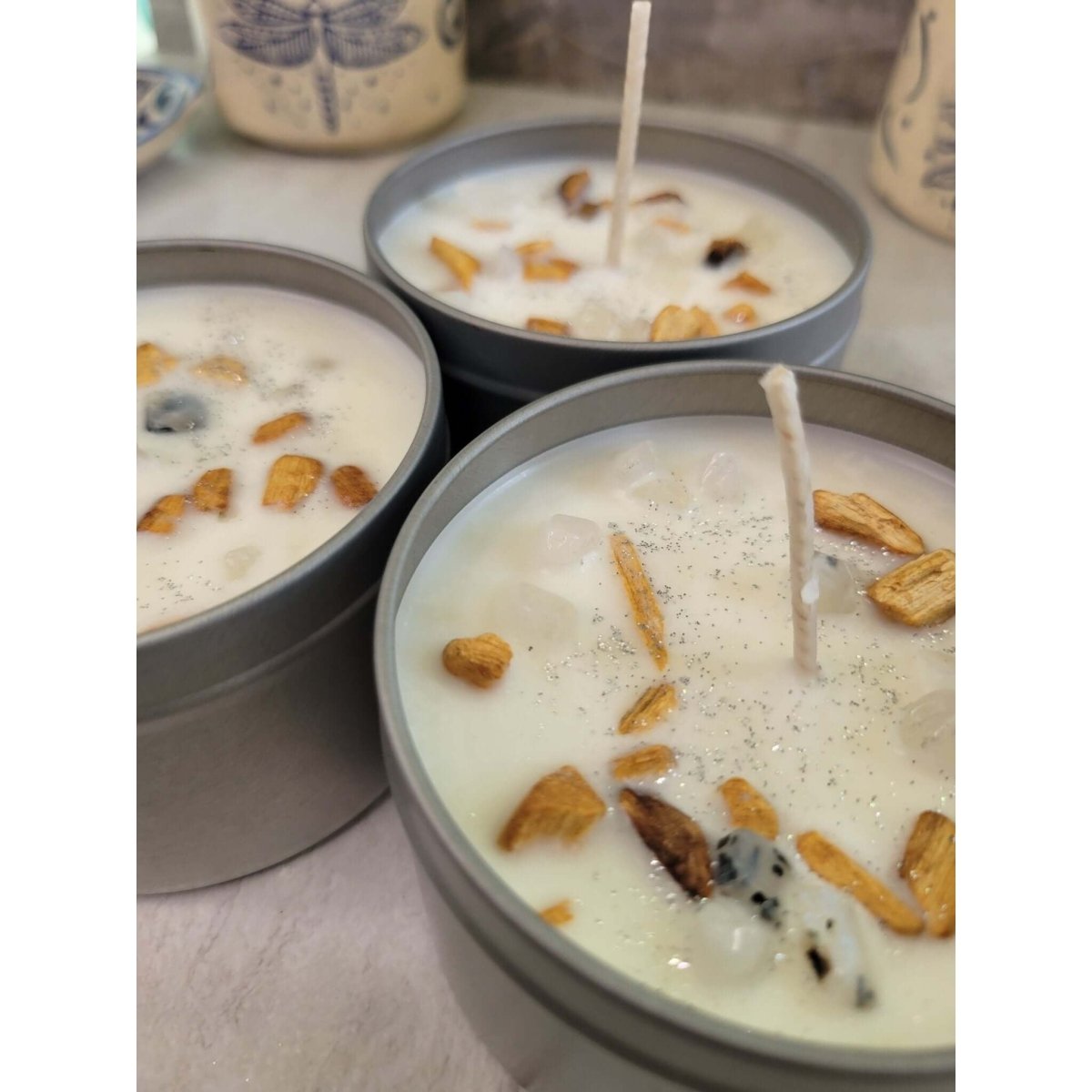 Palo Santo Candle Meditation Candle Homecoming Candle 8 oz -Candles