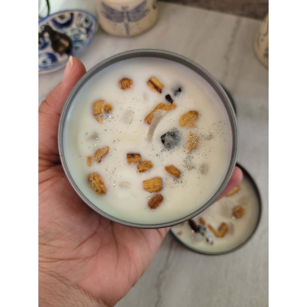 Palo Santo Candle Meditation Candle Homecoming Candle 8 oz -Candles