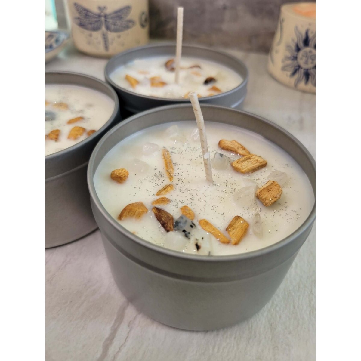 Palo Santo Candle Meditation Candle Homecoming Candle 8 oz -Candles