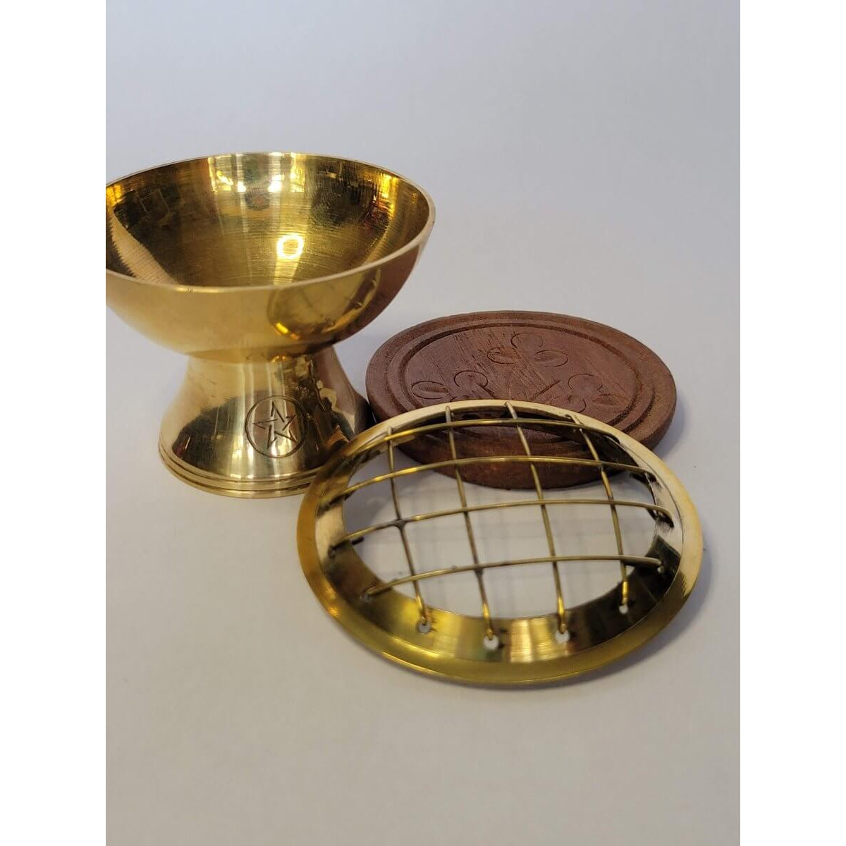 Pentacle Carved Charcoal Burner -