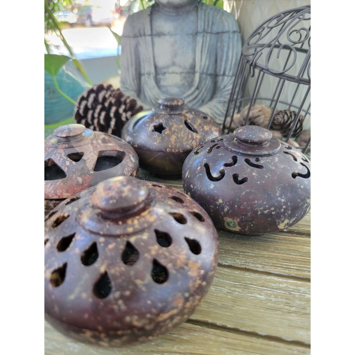 Resin Burner, Starter Kit, Charcoal Burner, Loose Incense Kit, Incense, Altar Incense, Altar Tool -Incense Holders