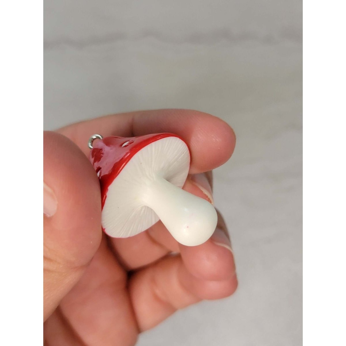 Resin Mushroom Red , Big Mushroom Pendants , Jewelry making -Charms & Pendants