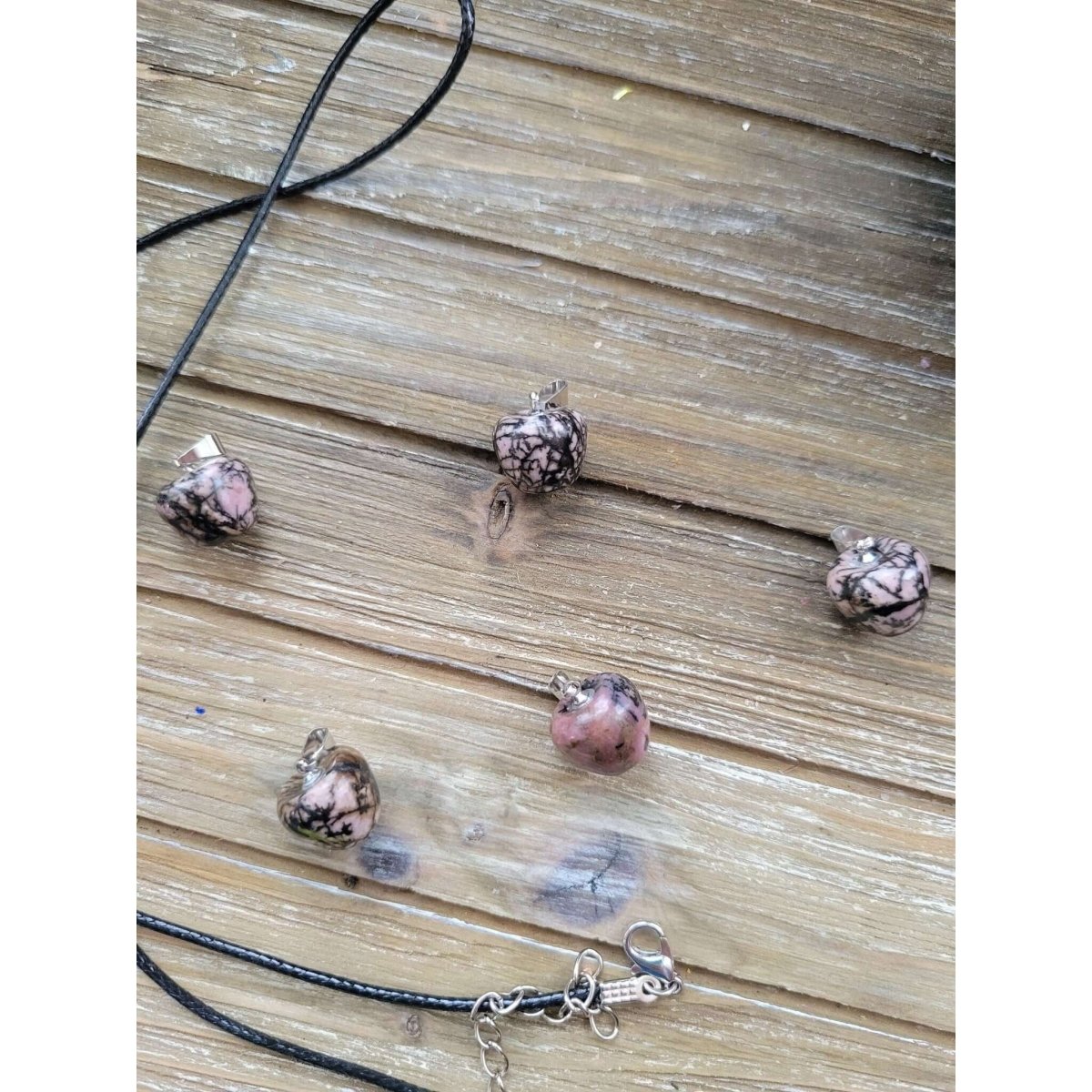 Rhodochrosite Pendants, Apple Crystal Pendant, Crystal Healing Pendants -crystal pendant