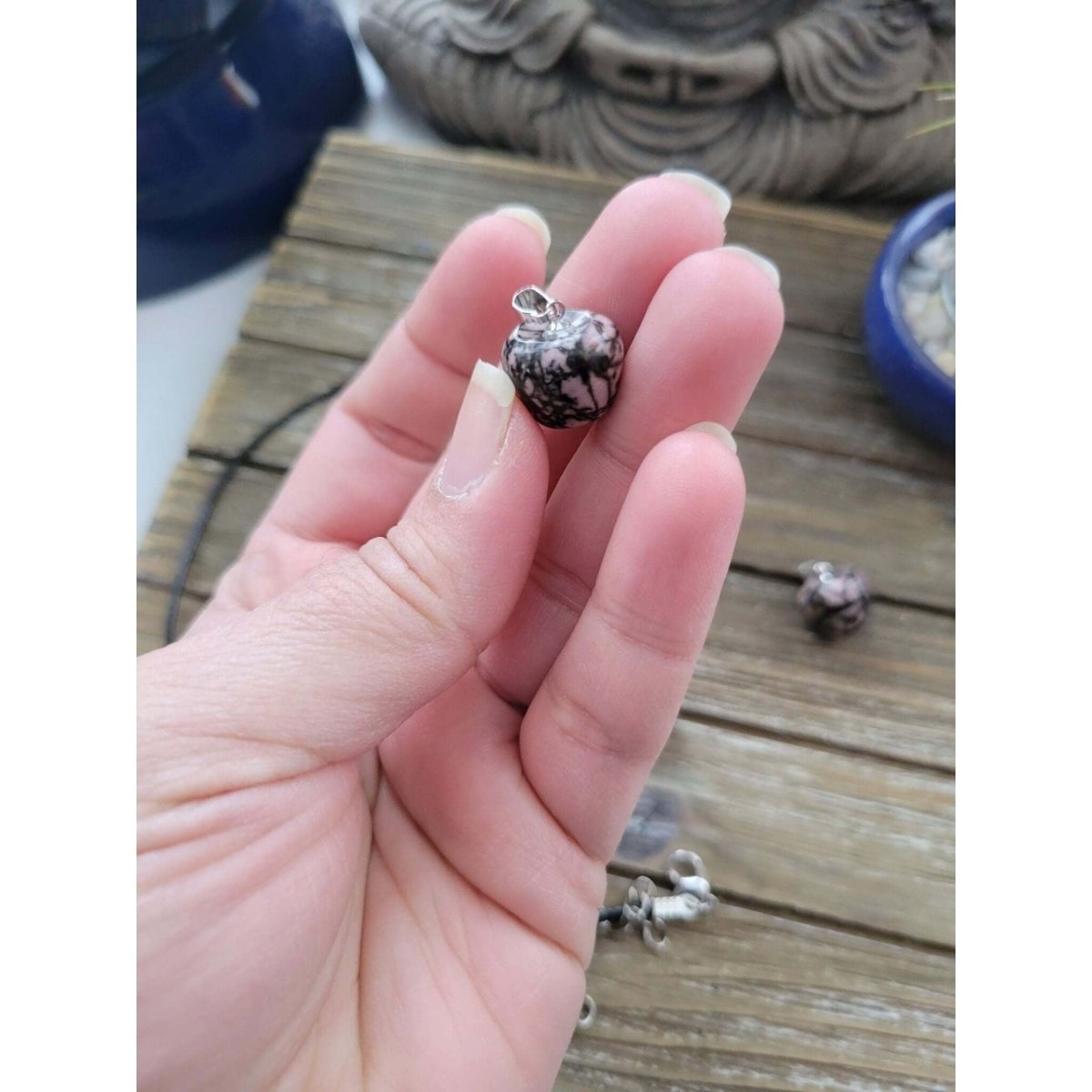 Rhodochrosite Pendants, Apple Crystal Pendant, Crystal Healing Pendants -crystal pendant